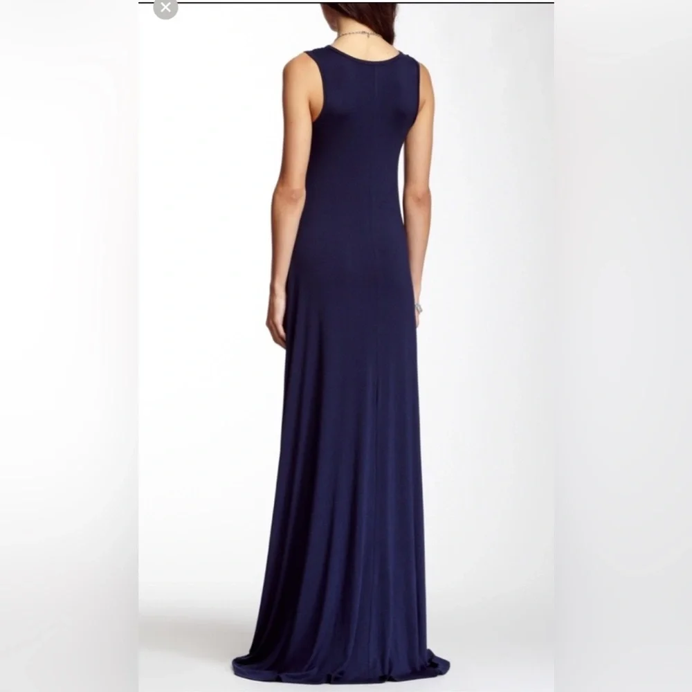NWOT GO Couture Navy Blue Maxi Dress - Picture 2 of 6